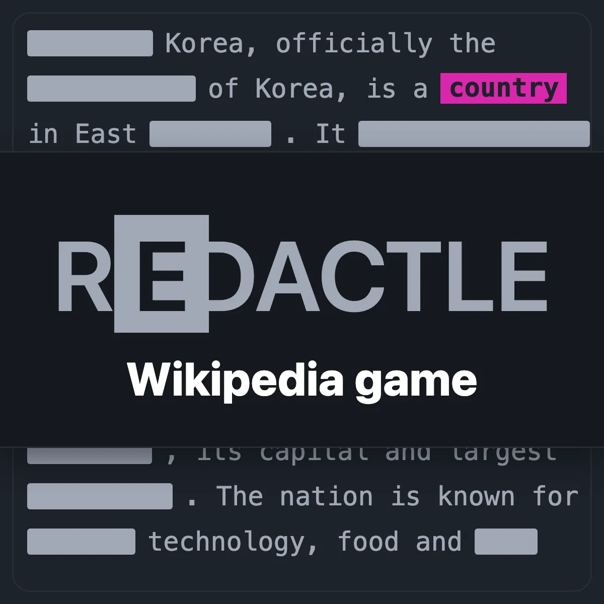 Official Redactle thumbnail