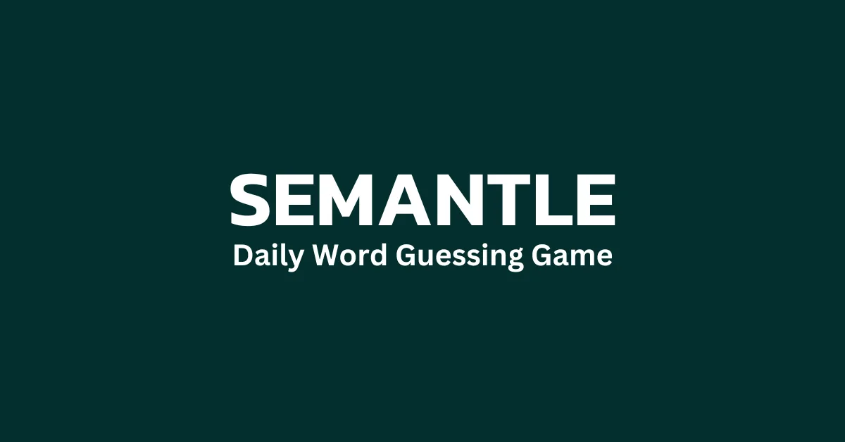 Official Semantle cover image