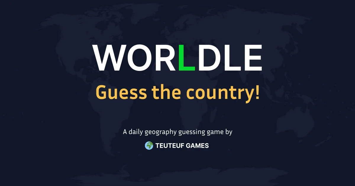Official Worldle preview image